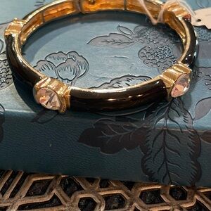 Park Lane Elegant Black and Gold Bracelet